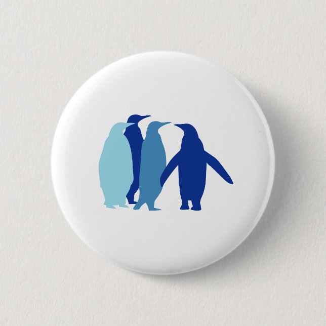 Blue Penguins Button (Front)