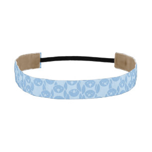 Blue penguins pattern background athletic headband