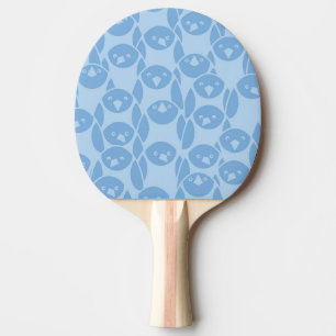 Blue penguins pattern background Ping-Pong paddle