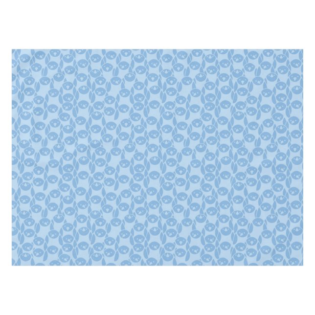 Blue penguins pattern background tablecloth (Front (Horizontal))
