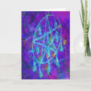 Blue Pentacle Royale Card