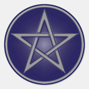 Blue Pentacle Sticker