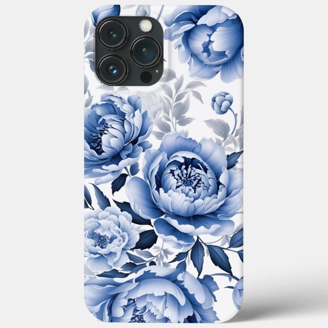 Blue Peonies  Case-Mate iPhone Case (Back)