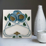Blue Peony Wall Decor Art Nouveau Art Deco Gibbons Ceramic Tile<br><div class="desc">Gibbons Hinton & Co. Floral Ceramic Tile (ca. 1910). Welcome to CreaTile! Here you will find handmade tile designs that I have personally crafted and vintage ceramic and porcelain clay tiles, whether stained or natural. I love to design tile and ceramic products, hoping to give you a way to transform...</div>