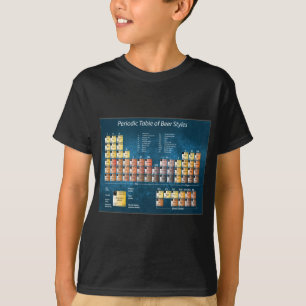 Blue periodic table of beer styles T-Shirt