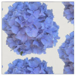 Blue periwinkle elegant floral hydrangeas  fabric