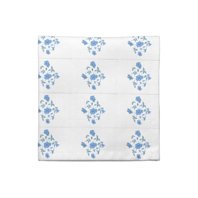 Blue Periwinkle Table Napkins (Quarter Fold)