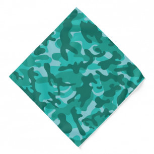 Blue Persian Camouflage Bandana