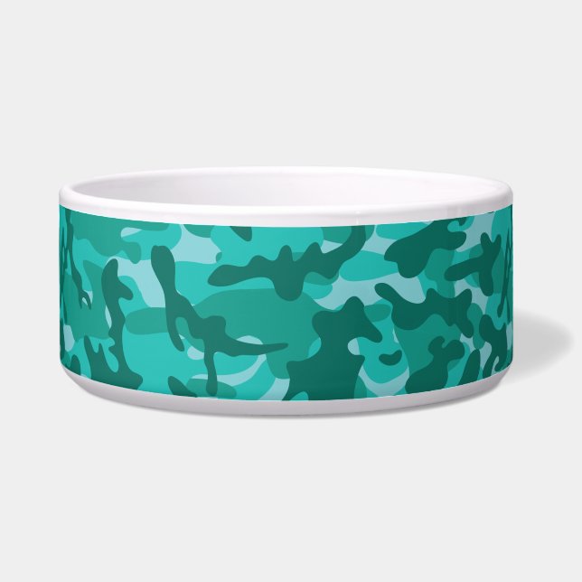 Blue Persian Camouflage  Bowl (Front)