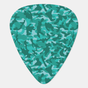 Blue Persian Camouflage  Guitar Pick