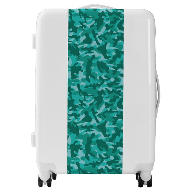 Blue Persian Camouflage  Luggage (Front)