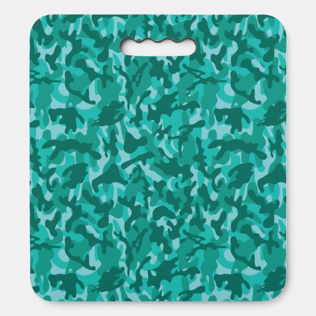 Blue Persian Camouflage   Seat Cushion (Front Vertical)