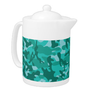 Blue Persian Camouflage Teapot