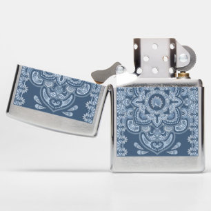 Blue Persian Peacock Zippo Lighter