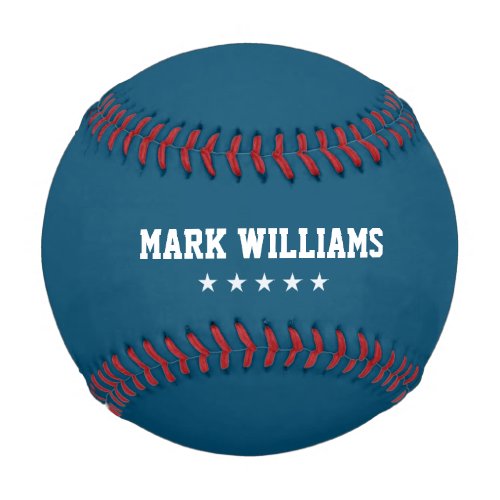 Blue Personalized Baseball