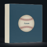 Blue Personalized Baseball Card Binder Gift<br><div class="desc">The design is from original art.</div>