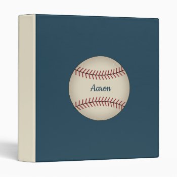 Blue Personalized Baseball Card Binder Gift by suncookiez at Zazzle
