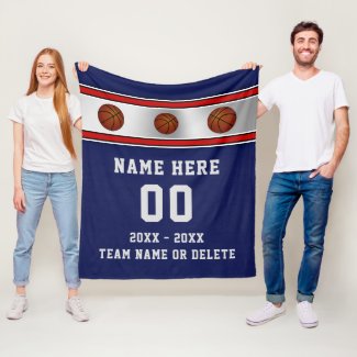Blue Personalized Basketball Senior Night Gifts