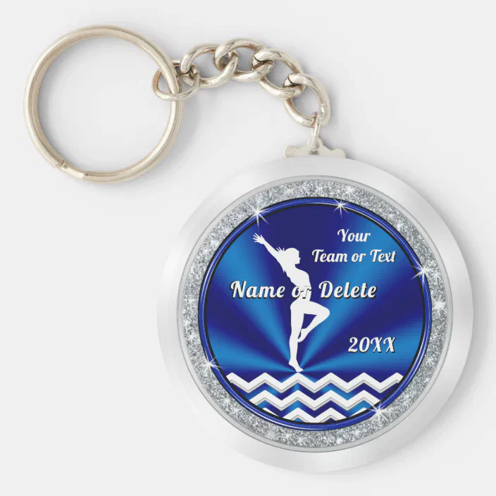 Gymnastics Gift for Women Gymnastics Keychain Girls Gymnast Wristlet Key Fob 
