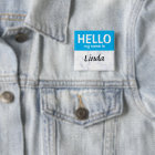 Blue Personalized Hello my name is custom
