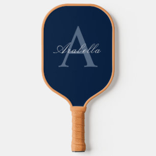 Blue Personalized Monogram Name Pickleball Paddle