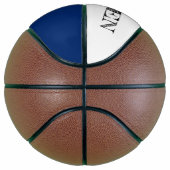 Blue Personalized Name Ball Player Number Basketball (Right)
