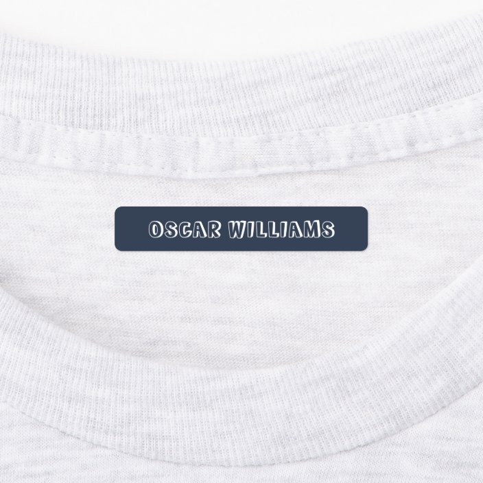 Blue Personalized Name School Iron On Clothing Kids Labels Zazzle Com Blue Personalized Name School Iron On Clothing Kids Labels Zazzle Com