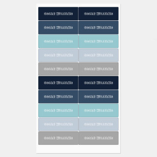 Blue Personalized Name School Waterproof Clothing Kids' Labels