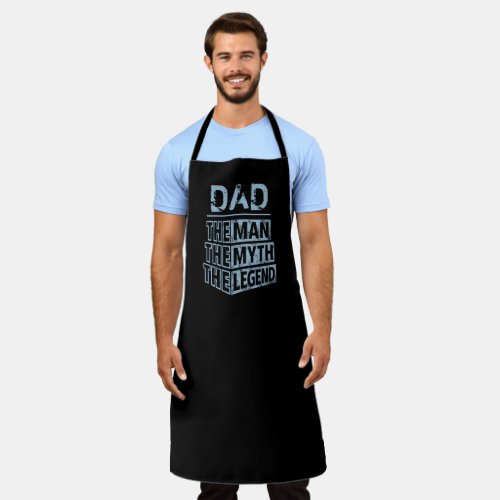 Blue Personalized Name The Man The Myth The Legend Apron