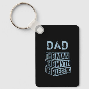 Blue Personalized Name The Man The Myth The Legend Keychain