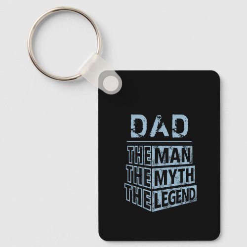 Blue Personalized Name The Man The Myth The Legend Keychain