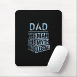 Blue Personalized Name The Man The Myth The Legend Mouse Pad<br><div class="desc">Personalized your own name,  "the Man the Myth the Legend" typography design in black and blue,  great custom gift for men,  dad,  grandpa,  husband,  boyfriend on father's day,  birthday,  anniversary,  and any special day.</div>