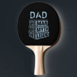 Blue Personalized Name The Man The Myth The Legend Ping Pong Paddle<br><div class="desc">Personalized your own name,  "the Man the Myth the Legend" typography design in black and blue,  great custom gift for men,  dad,  grandpa,  husband,  boyfriend on father's day,  birthday,  anniversary,  and any special day.</div>