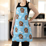 Blue Personalized Pet Photo Dog Lover Instagram Apron<br><div class="desc">Show off your love for your furry companion with the "Cute Custom Love Paw Print Dog Lover Pet Photo" design. This personalized product allows you to feature your favorite pet photo, creating a heartwarming tribute to your beloved dog. With an adorable paw print motif and customizable options, it's the perfect...</div>