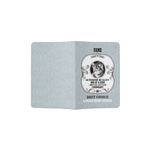 Blue Pet Photo Proud Limited Edition Slogan Passport Holder