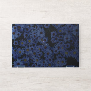 Blue petaled Flowers HP Laptop Skin