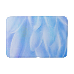 Blue Petals Abstraction Medium Bath Mat