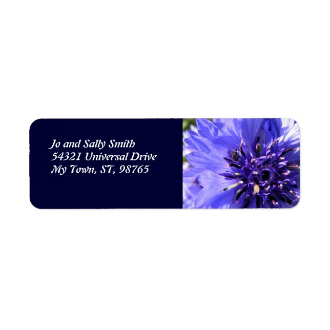 Blue Petals Label (Front)