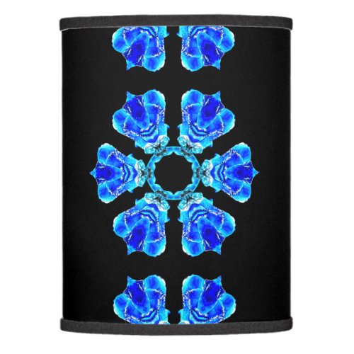 Blue Petals Lamp Shade