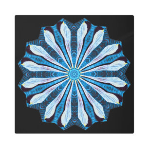 Blue Petals Metal Print