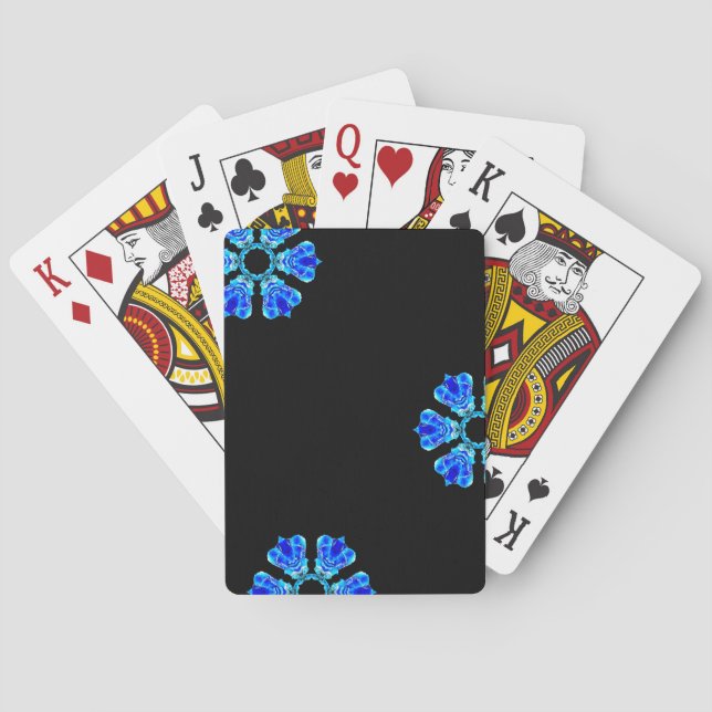 Blue Petals Poker Cards (Back)