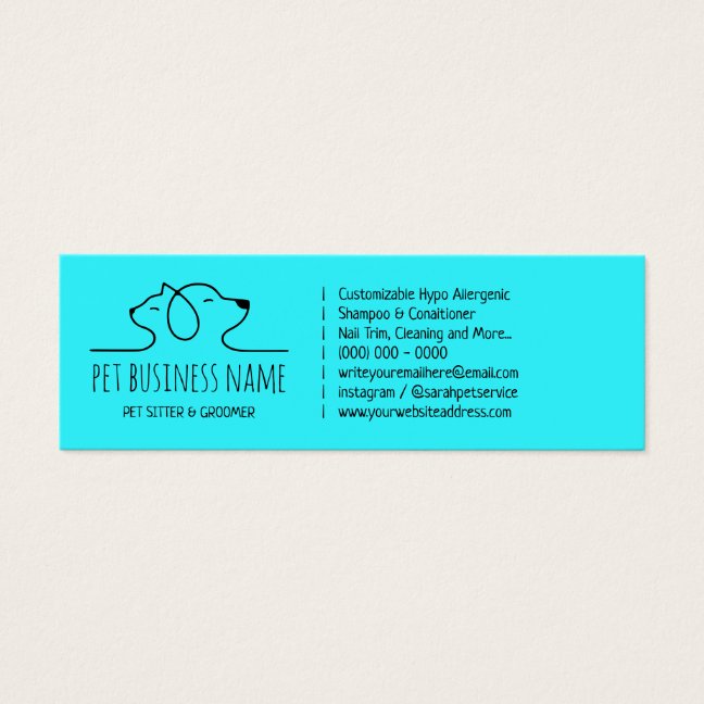 Blue Petcare sitter dog and cat logo veterinary