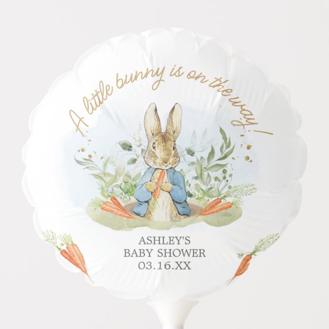 Blue Peter Rabbit Baby Shower  Balloon (Front)