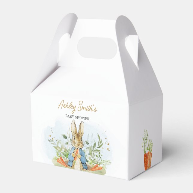 Blue Peter Rabbit Baby Shower  Favor Boxes (Front Side)