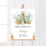 Blue Peter Rabbit Baby Shower Welcome Poster<br><div class="desc">Make your event special with this Peter Rabbit Baby Shower with our cute and lovely printable Welcome Sign featuring adorable A Little Bunny Shower theme. Download,  personalize,  and create lasting memories with this perfect touch for your joyous celebration!

BS625</div>