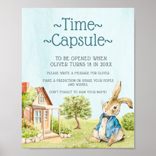 Blue Peter The Rabbit First Birthday Time Capsule Poster