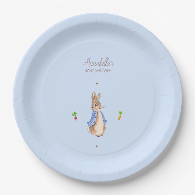Blue Peter the Rabbit Paper Plates (Front)