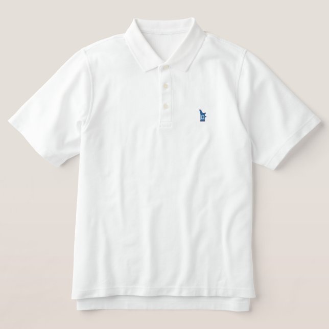 Blue Pew Logo Knit Shirt (Design Front)