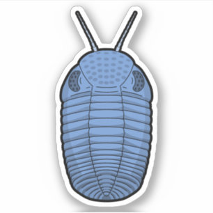 Blue Phacops Trilobite- Prehistoric Animal Vinyl Sticker