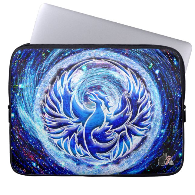 Blue Phoenix 13" Laptop Sleeve (Front)